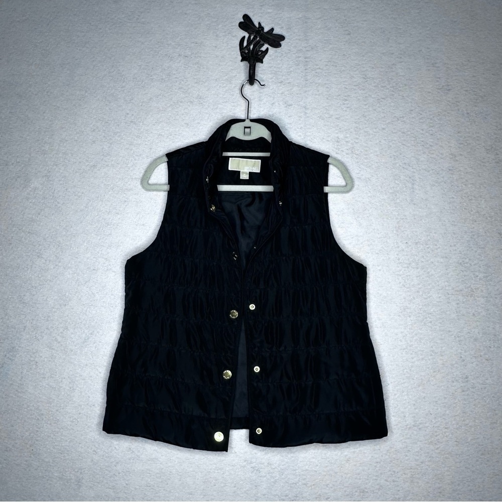 Michael Michael Kors Black Quilted Puffer Vest – Size M